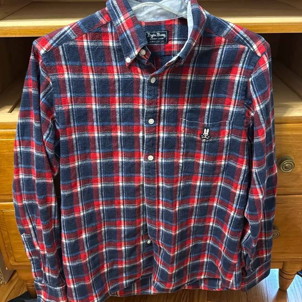 Psycho Bunny Flannel Button Up